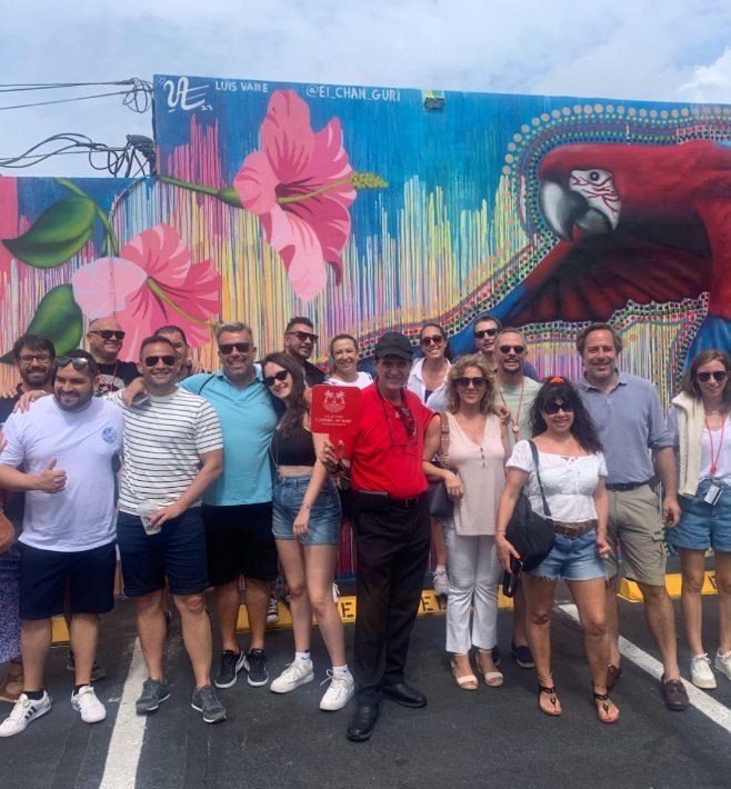 Tour group at Wynwood mural